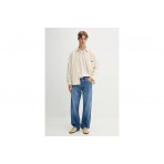 Tommy Jeans Brick Cord Overshirt Ανδρικό Μακρυμάνικο Πουκάμισο Εκρού