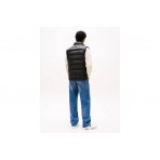Tommy Jeans Light Down Vest Ανδρικό Αμάνικο Μπουφάν Μαύρο