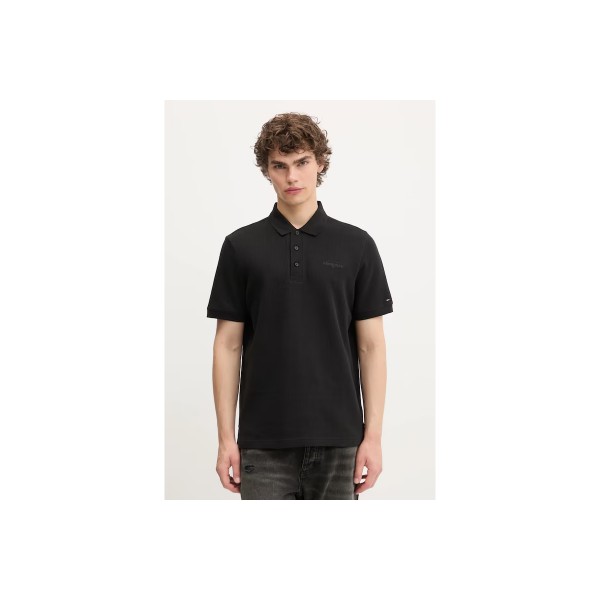 Tommy Jeans Waffle Script Regular Fit Polo Ανδρικό (DM0DM21935 BDS)