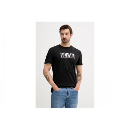 Tommy Jeans DNA  Ανδρικό Κοντομάνικο T-Shirt Μαύρο