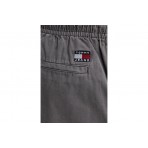 Tommy Jeans Twill Loose Beach Ανδρική Casual Βερμούδα Γκρι