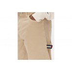 Tommy Jeans Jamie Canvas Carpenter Ανδρική Casual Βερμούδα Μπεζ