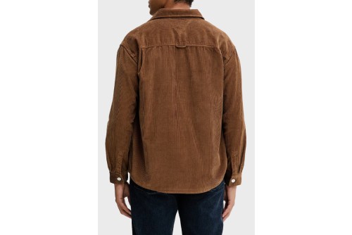 Tommy Jeans Logo Relaxed Corduroy Πουκάμισο Μακρυμάνικο Ανδρικό (DM0DM22016 GVP)