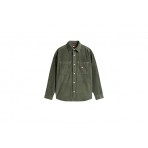 Tommy Jeans Logo Relaxed Corduroy Πουκάμισο Μακρυμάνικο Ανδρικό (DM0DM22016 MRH)
