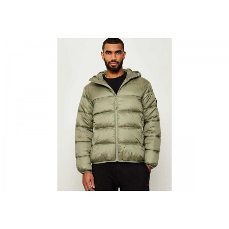 Tommy Jeans Tonal Logo Hooded Μπουφάν Puffer Ανδρικό 