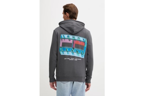 Tommy Jeans Back Graphic Terry Hoodie Ανδρικό (DM0DM22077 PT2)