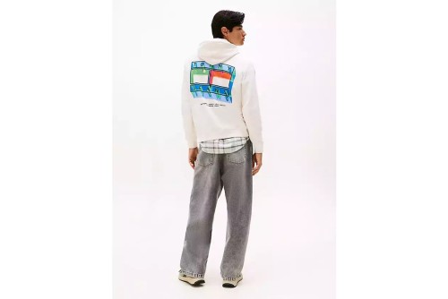 Tommy Jeans Back Graphic Terry Hoodie Ανδρικό (DM0DM22077 YBH)