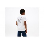 Tommy Jeans Signature Back Logo Ανδρικό Κοντομάνικο T-Shirt Εκρού