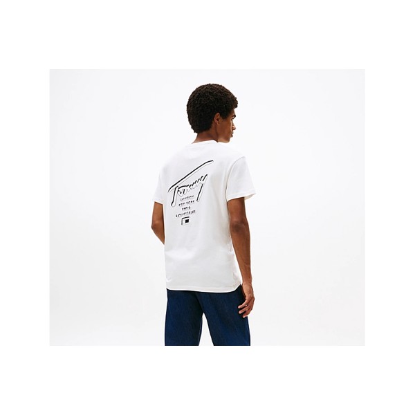 Tommy Jeans Signature Back Logo Jersey T-Shirt Ανδρικό (DM0DM22120 YBH)