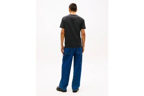 Tommy Jeans Tonal Flag Regular Fit T-Shirt Ανδρικό (DM0DM22312 BDS)