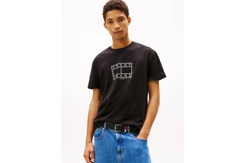 Tommy Jeans Logo Stamp T-Shirt Ανδρικό (DM0DM22317 BDS)