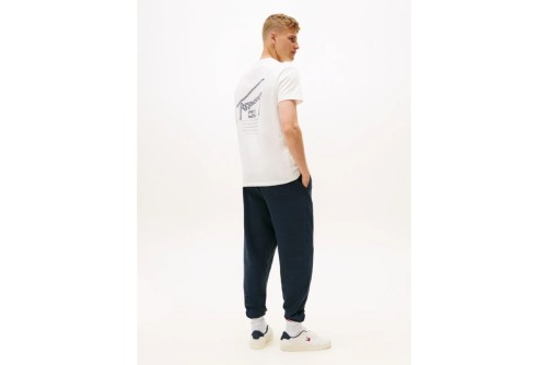 Tommy Jeans Signature Back Logo T-Shirt Ανδρικό (DM0DM22320 YBL)