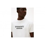 Tommy Jeans Bills Font Ανδρικό Κοντομάνικο T-Shirt Εκρού