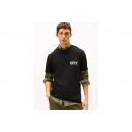 Tommy Jeans Bills Backprint Ανδρικό Κοντομάνικο T-Shirt Μαύρο