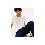 Tommy Jeans Small Flag Ανδρικό Κοντομάνικο T-Shirt Λευκό