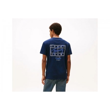 Tommy Jeans 90S Waving Flag Ανδρικό Κοντομάνικο T-Shirt Ραφ