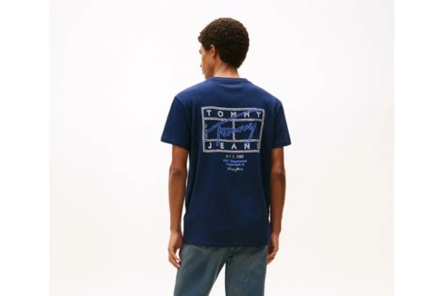 Tommy Jeans 90S Waving Flag T-Shirt Ανδρικό (DM0DM22519 C1G)