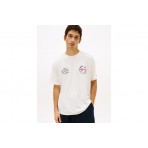 Tommy Jeans Circular Back Logo Relaxed Ανδρικό Κοντομάνικο T-Shirt