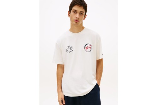 Tommy Jeans Circular Back Logo Relaxed T-Shirt Ανδρικό (DM0DM22535 YBH)