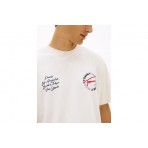 Tommy Jeans Circular Back Logo Relaxed Ανδρικό Κοντομάνικο T-Shirt