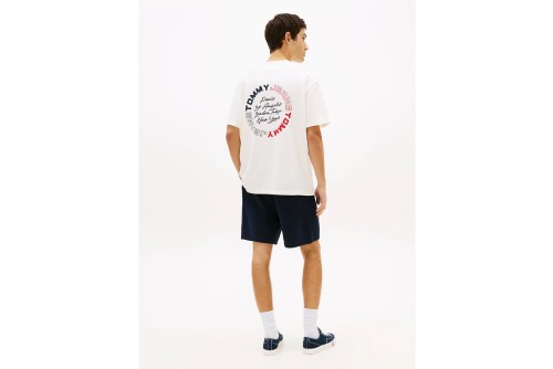 Tommy Jeans Circular Back Logo Relaxed T-Shirt Ανδρικό (DM0DM22535 YBH)