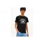 Tommy Jeans Graphic Jersey Ανδρικό Κοντομάνικο T-Shirt Μαύρο