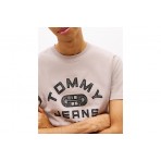 Tommy Jeans Graphic Jersey Ανδρικό Κοντομάνικο T-Shirt Γκρι
