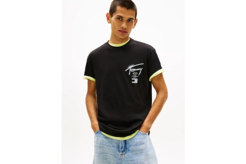 Tommy Jeans Regular Signature Back Logo Jersey T-Shirt Ανδρικό (DM0DM22553 BDS)