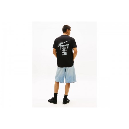 Tommy Jeans Regular Signature Back Logo Jersey Ανδρικό T-Shirt