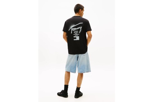 Tommy Jeans Regular Signature Back Logo Jersey T-Shirt Ανδρικό (DM0DM22553 BDS)