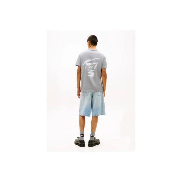Tommy Jeans Regular City Sign T-Shirt Ανδρικό (DM0DM22553 PTL)