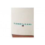 Tommy Jeans Contrast Linear Ανδρικό Αθλητικό Σορτς Λευκό