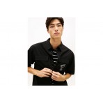 Tommy Jeans Boxy Skater Ανδρικό Κοντομάνικο Πουκάμισο Μαύρο