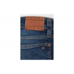 Tommy Jeans Ronnie Whiskered Slim Ανδρική Βερμούδα Τζιν Μπλε