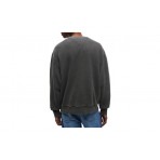 Tommy Jeans Waffle Knit Relaxed Ανδρική Μακρυμάνικη Πλεκτή Μπλούζα Ανθρακί