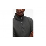 Tommy Jeans Waffle Knit Relaxed Ανδρική Μακρυμάνικη Πλεκτή Μπλούζα με Φερμουάρ Γκρι Σκούρο