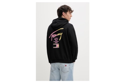 Tommy Jeans Signature Back Logo Relaxed Hoodie Ανδρικό (DM0DM23129 BDS)