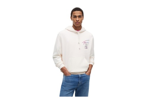 Tommy Jeans Signature Back Logo Relaxed Hoodie Ανδρικό (DM0DM23129 YBH)