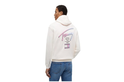Tommy Jeans Signature Back Logo Relaxed Hoodie Ανδρικό (DM0DM23129 YBH)