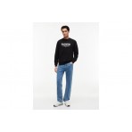 Tommy Jeans Ανδρικό Μακρυμάνικο Φούτερ Μαύρο