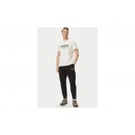 Tommy Jeans Signature Logo Cuffed Ανδρικό Παντελόνι Φόρμας Μαύρο