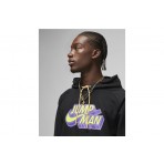 Jordan Jumpman Ανδρικό Φούτερ με Κουκούλα Μαύρο
