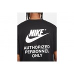 Nike Sportswear Ανδρικό Κοντομάνικο T-Shirt Μαύρο, Λευκό