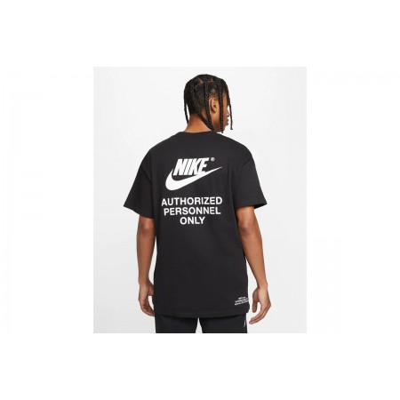 Nike Sportswear Ανδρικό Κοντομάνικο T-Shirt Μαύρο, Λευκό