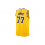 Nike Dri-FIT NBA Luka Doncic Los Angeles Lakers Icon Edition Ανδρική Μπασκετική Φανέλα Κίτρινη, Μωβ