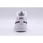 Nike Court Vision Mid Ανδρικά Sneakers Λευκά