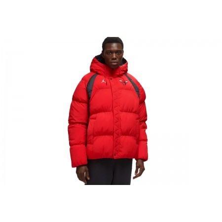 Jordan NBA Chicago Bulls Ανδρικό Puffer Μπουφάν Κόκκινο
