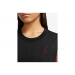 Jordan Heritage Γυναικείο Midi Φόρεμα Μαύρο