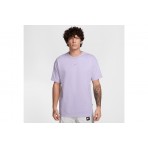 Nike Sportswear Premium Essentials Ανδρικό Κοντομάνικο T-Shirt Λιλά