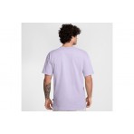 Nike Sportswear Premium Essentials Ανδρικό Κοντομάνικο T-Shirt Λιλά